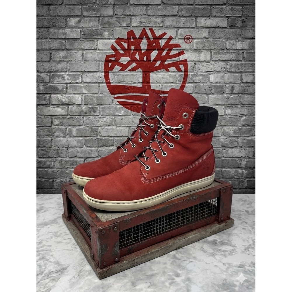 Timberland Adventure 2.0 🚨Cupsole Chukka Red Nubuck Leather Mens Boots 11.5W
